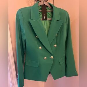 Green women’s blazer